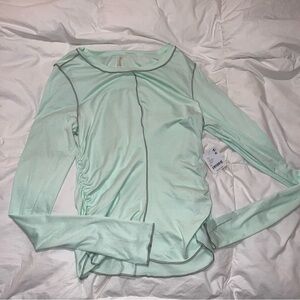 NWT Free People mint green long sleeve